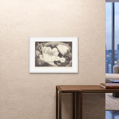 Orlonzo - FRAMED PRINT WHITE 8060cm3224 ROOM