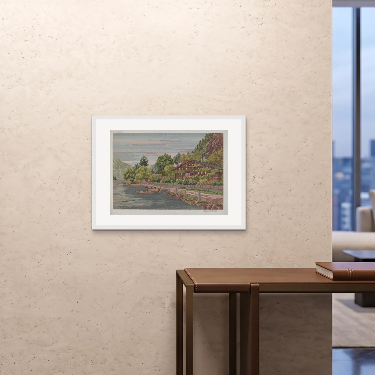 Orlonzo - FRAMED PRINT WHITE 8060cm3224 ROOM