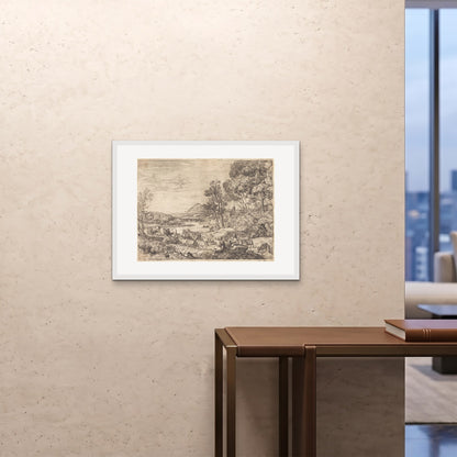 Orlonzo - FRAMED PRINT WHITE 8060cm3224 ROOM
