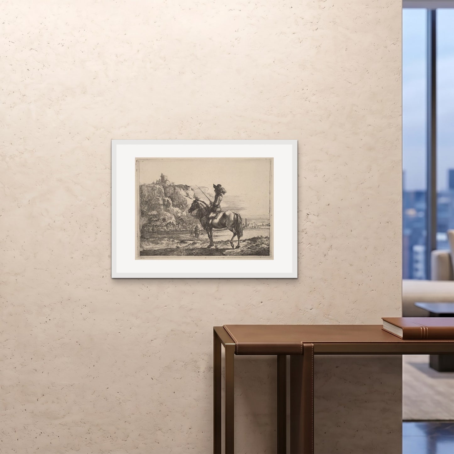 Orlonzo - FRAMED PRINT WHITE 8060cm3224 ROOM