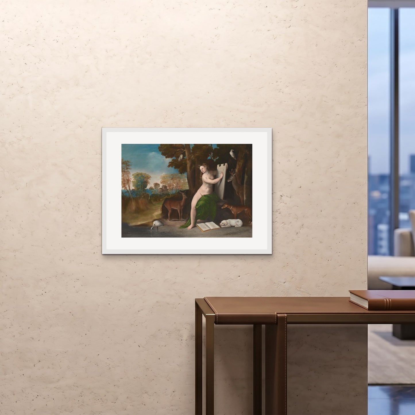 Orlonzo - FRAMED PRINT WHITE 8060cm3224 ROOM