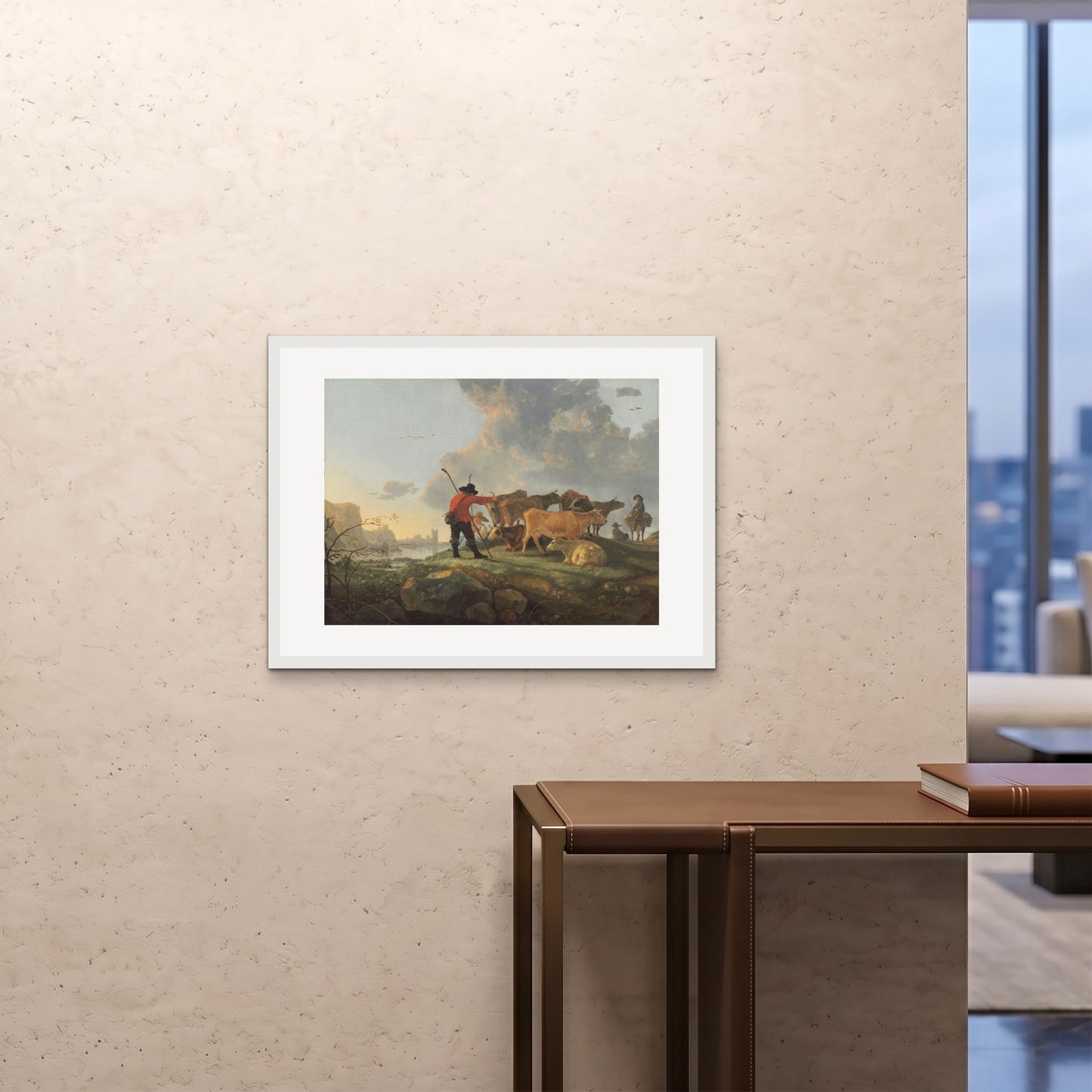 Orlonzo - FRAMED PRINT WHITE 8060cm3224 ROOM