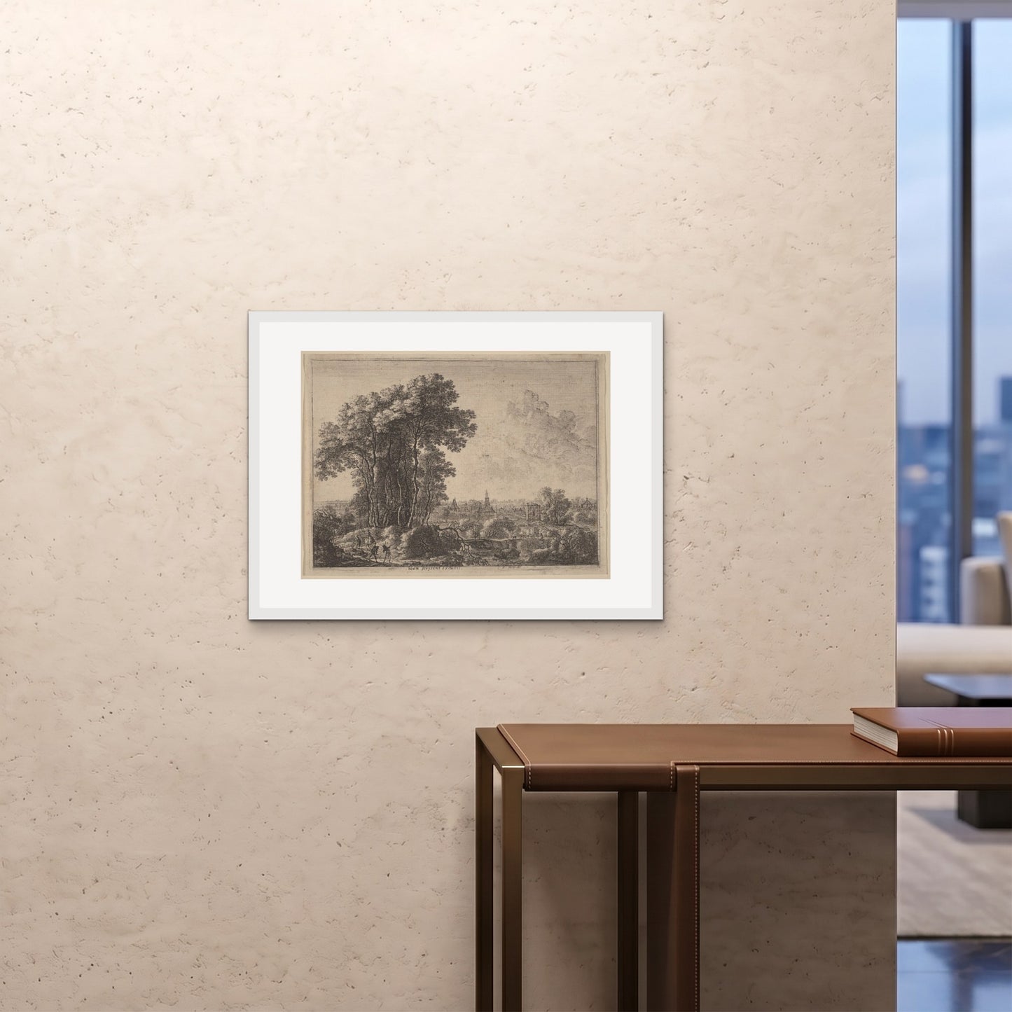 Orlonzo - FRAMED PRINT WHITE 8060cm3224 ROOM