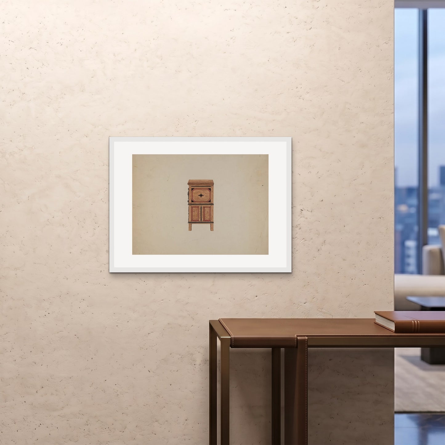Orlonzo - FRAMED PRINT WHITE 8060cm3224 ROOM