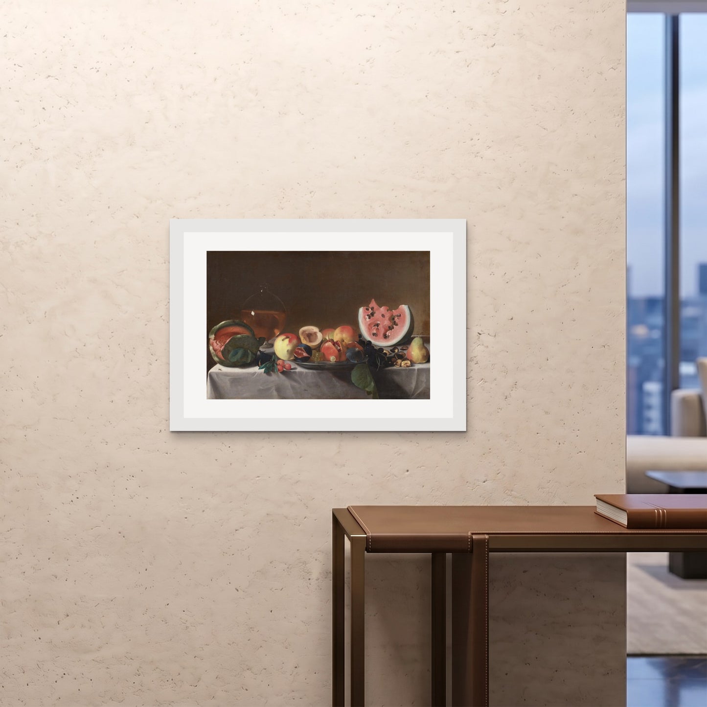Orlonzo - FRAMED PRINT WHITE 841594cm3323 ROOM