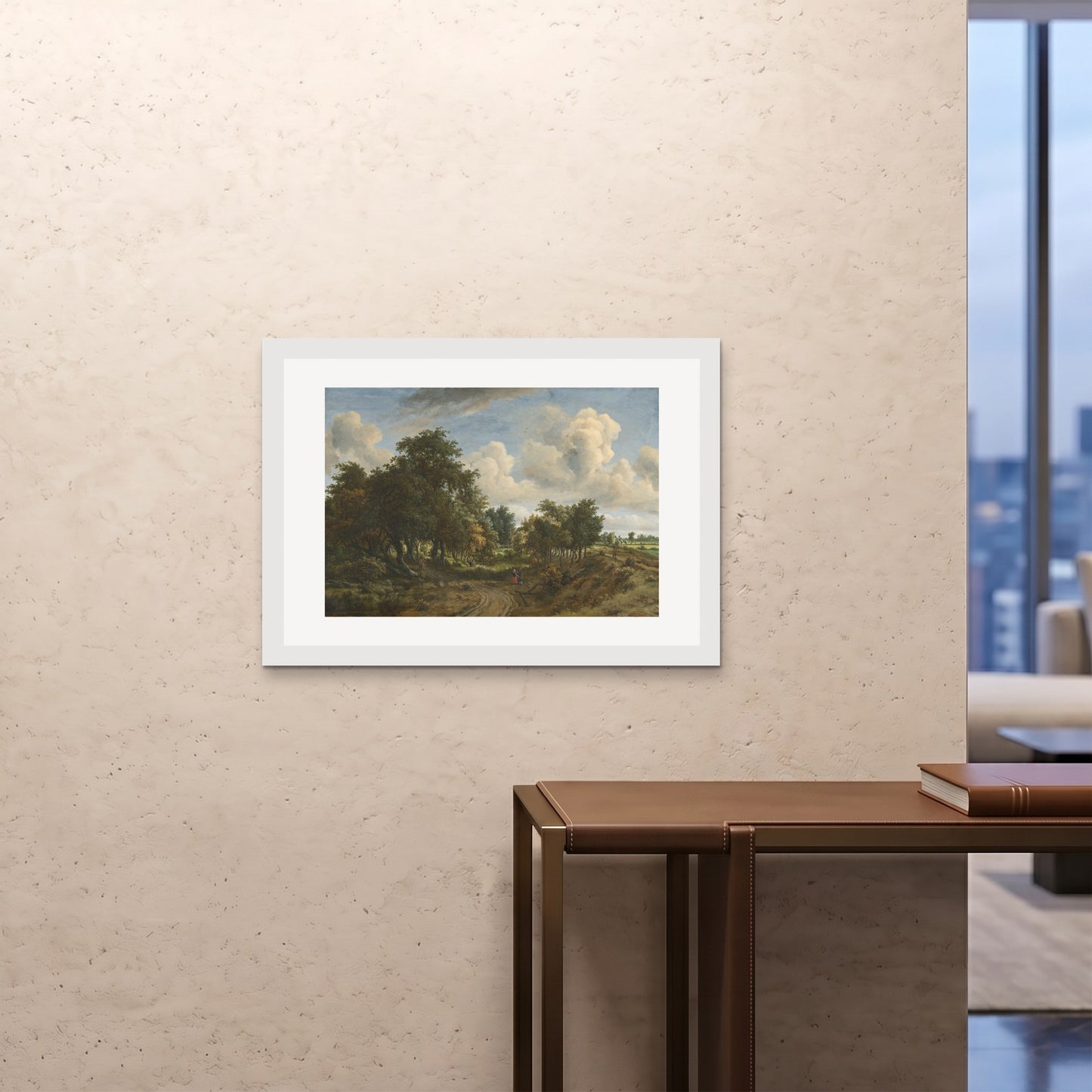 Orlonzo - FRAMED PRINT WHITE 841594cm3323 ROOM