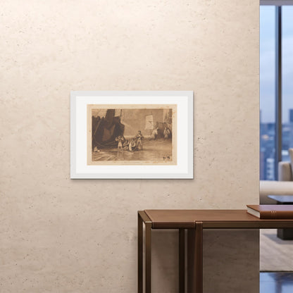 Orlonzo - FRAMED PRINT WHITE 841594cm3323 ROOM