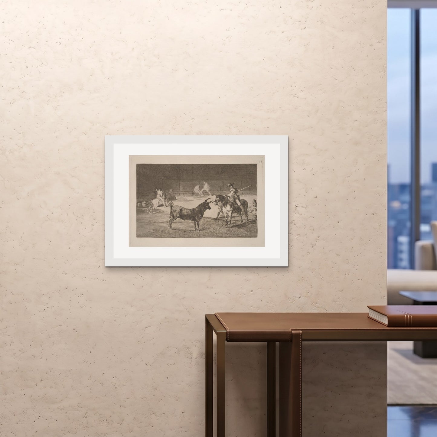 Orlonzo - FRAMED PRINT WHITE 841594cm3323 ROOM