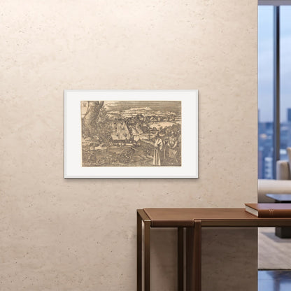 Orlonzo - FRAMED PRINT WHITE 9060cm3624 ROOM