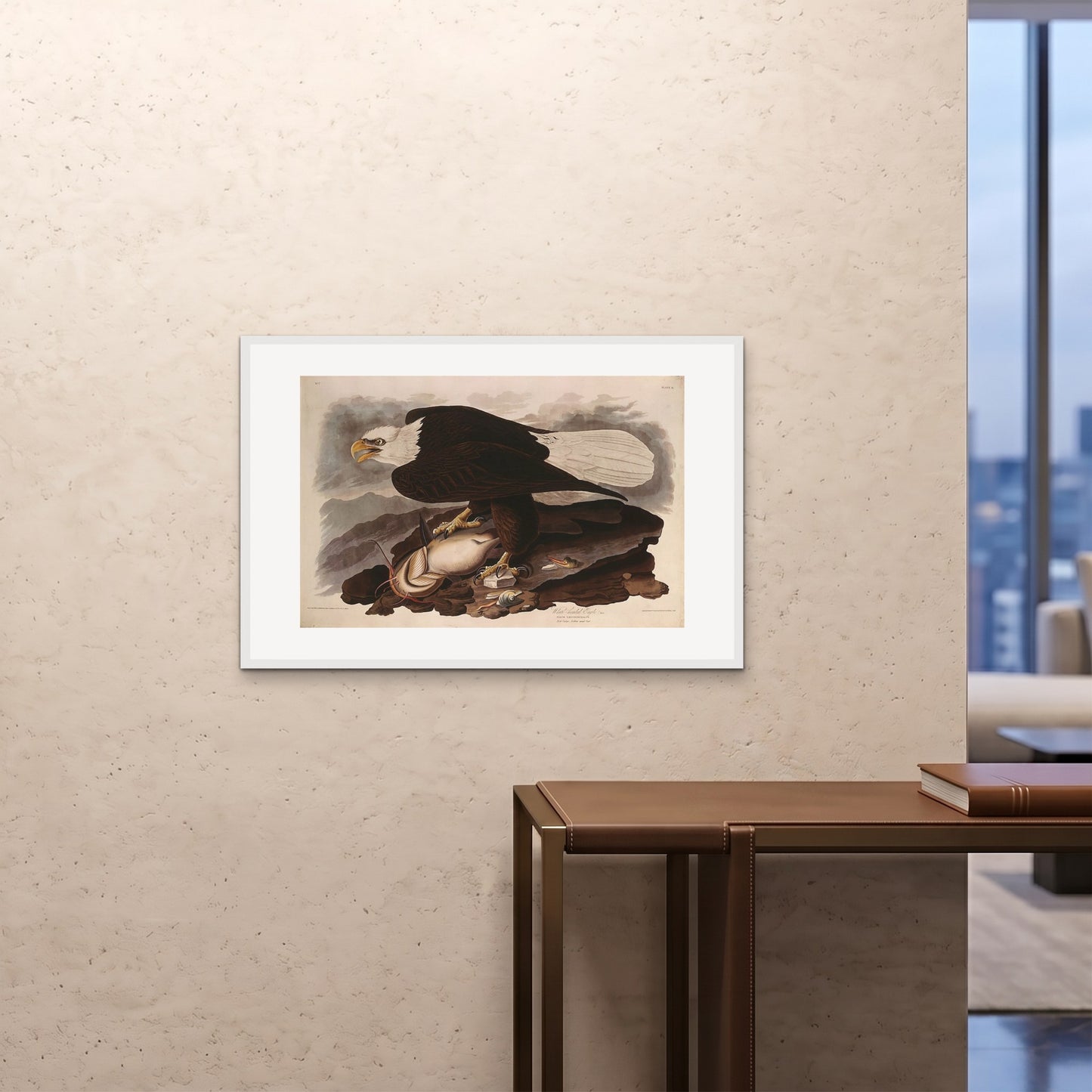Orlonzo - FRAMED PRINT WHITE 9060cm3624 ROOM