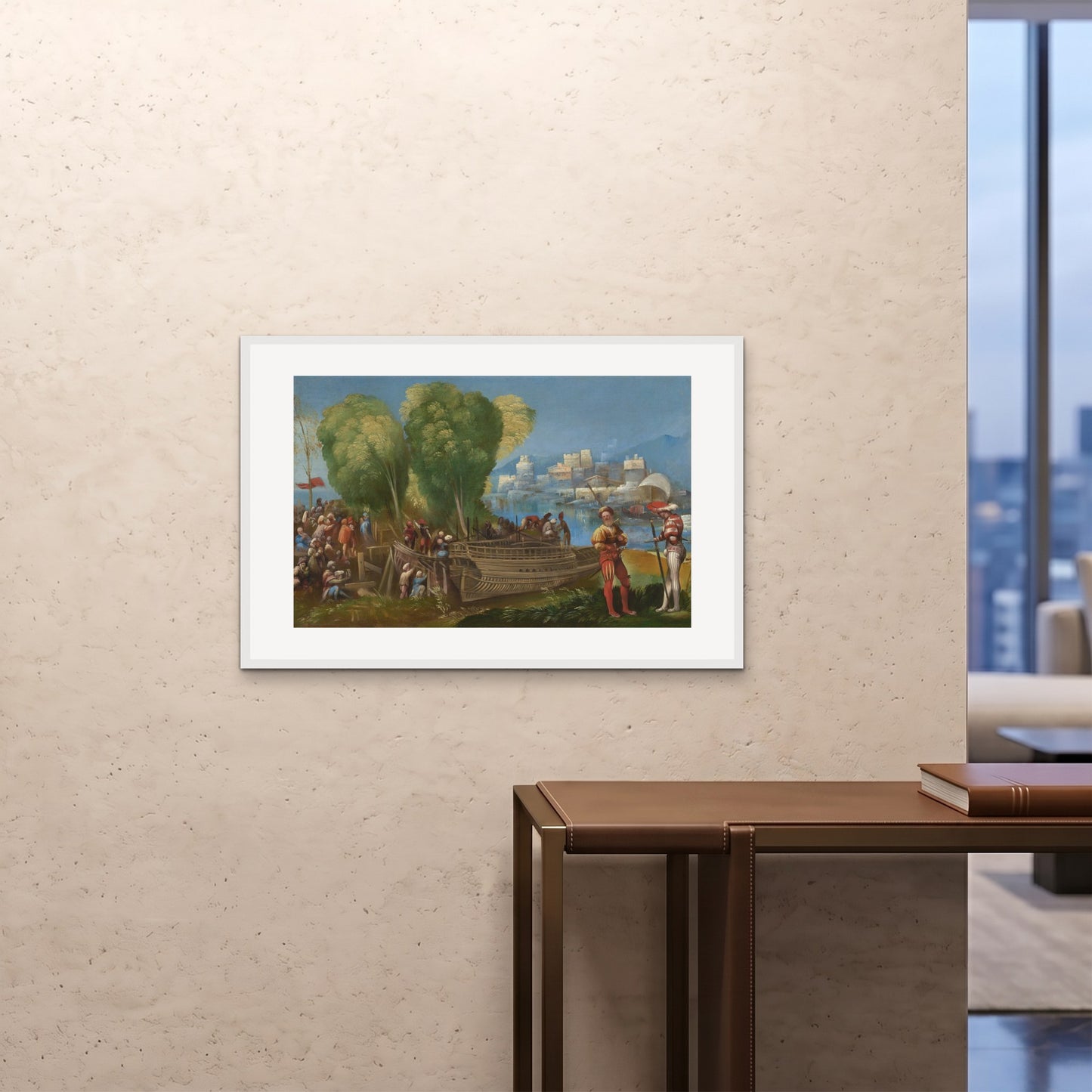 Orlonzo - FRAMED PRINT WHITE 9060cm3624 ROOM