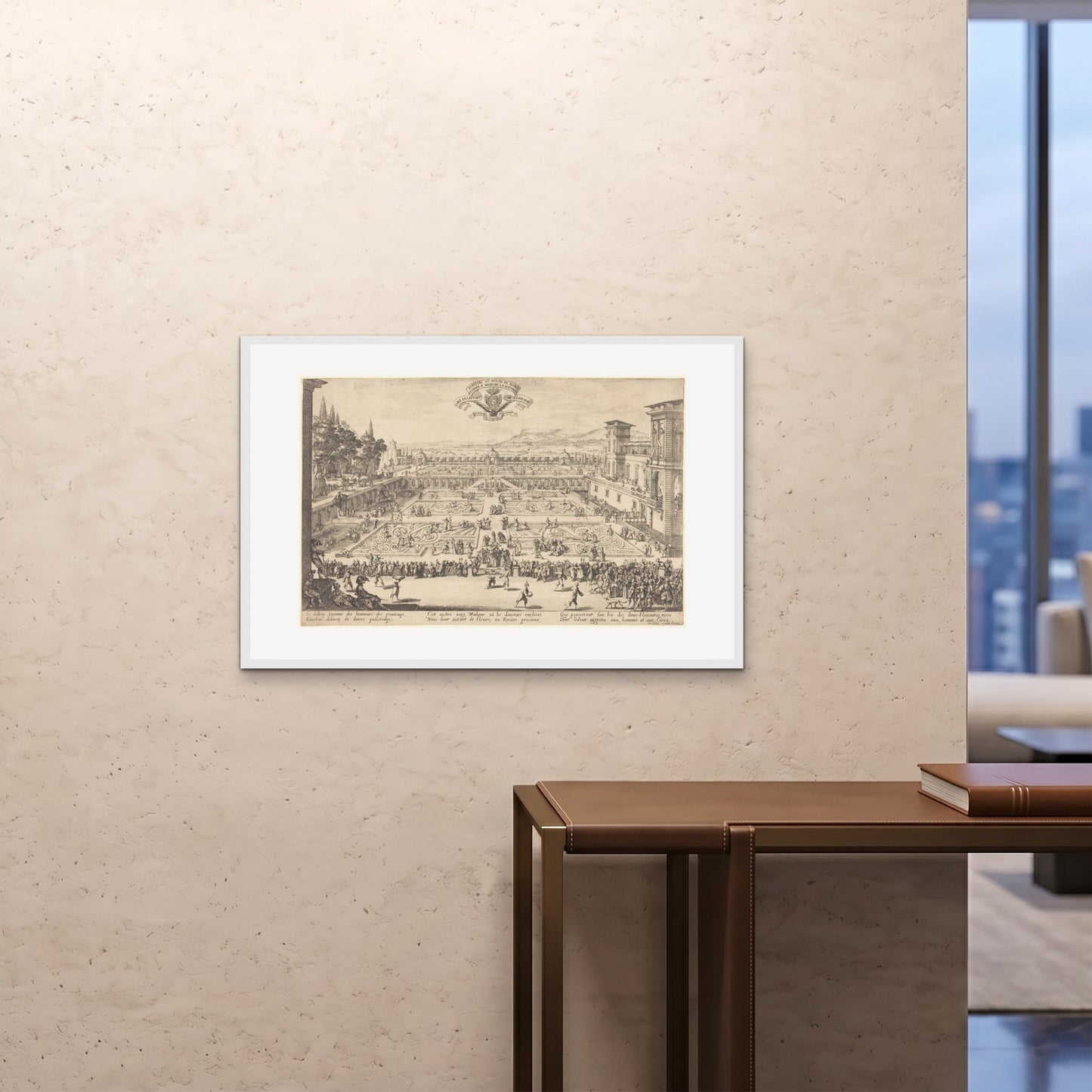 Orlonzo - FRAMED PRINT WHITE 9060cm3624 ROOM