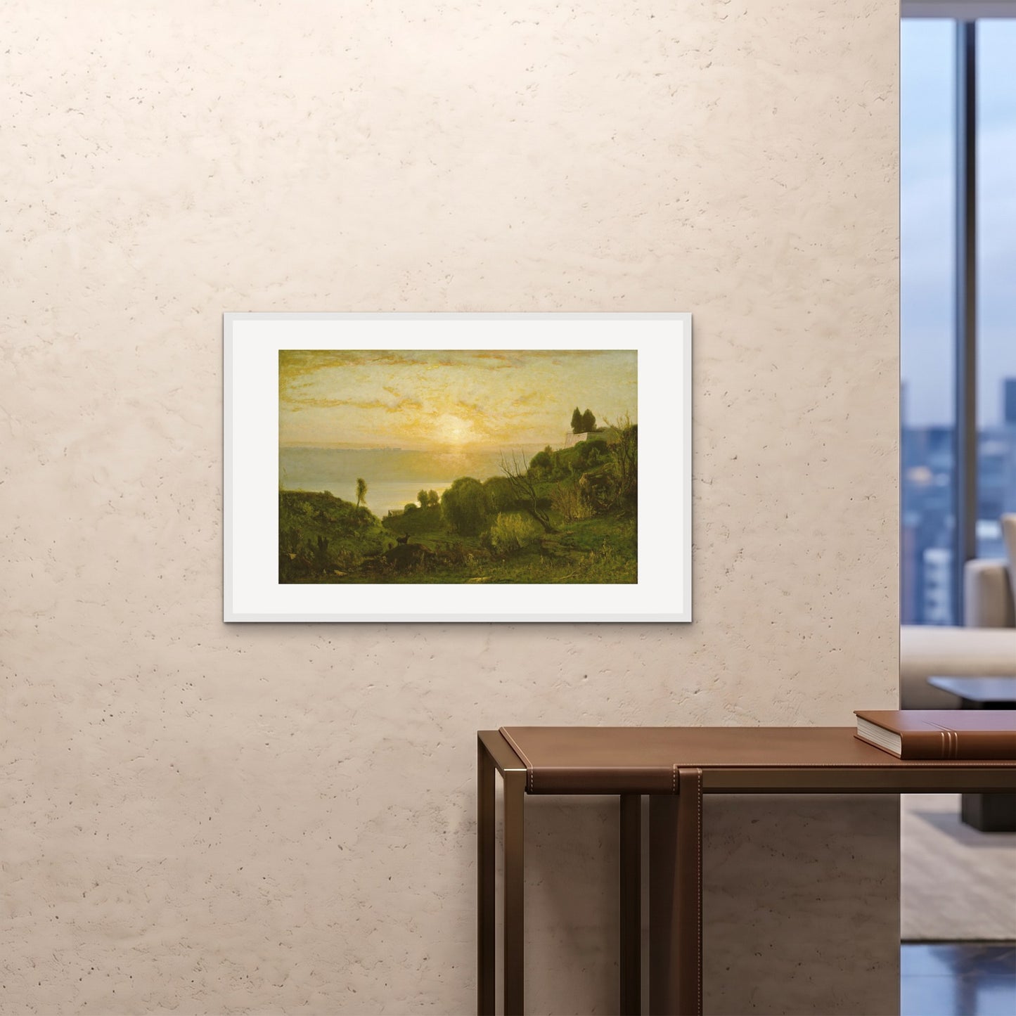 Orlonzo - FRAMED PRINT WHITE 9060cm3624 ROOM