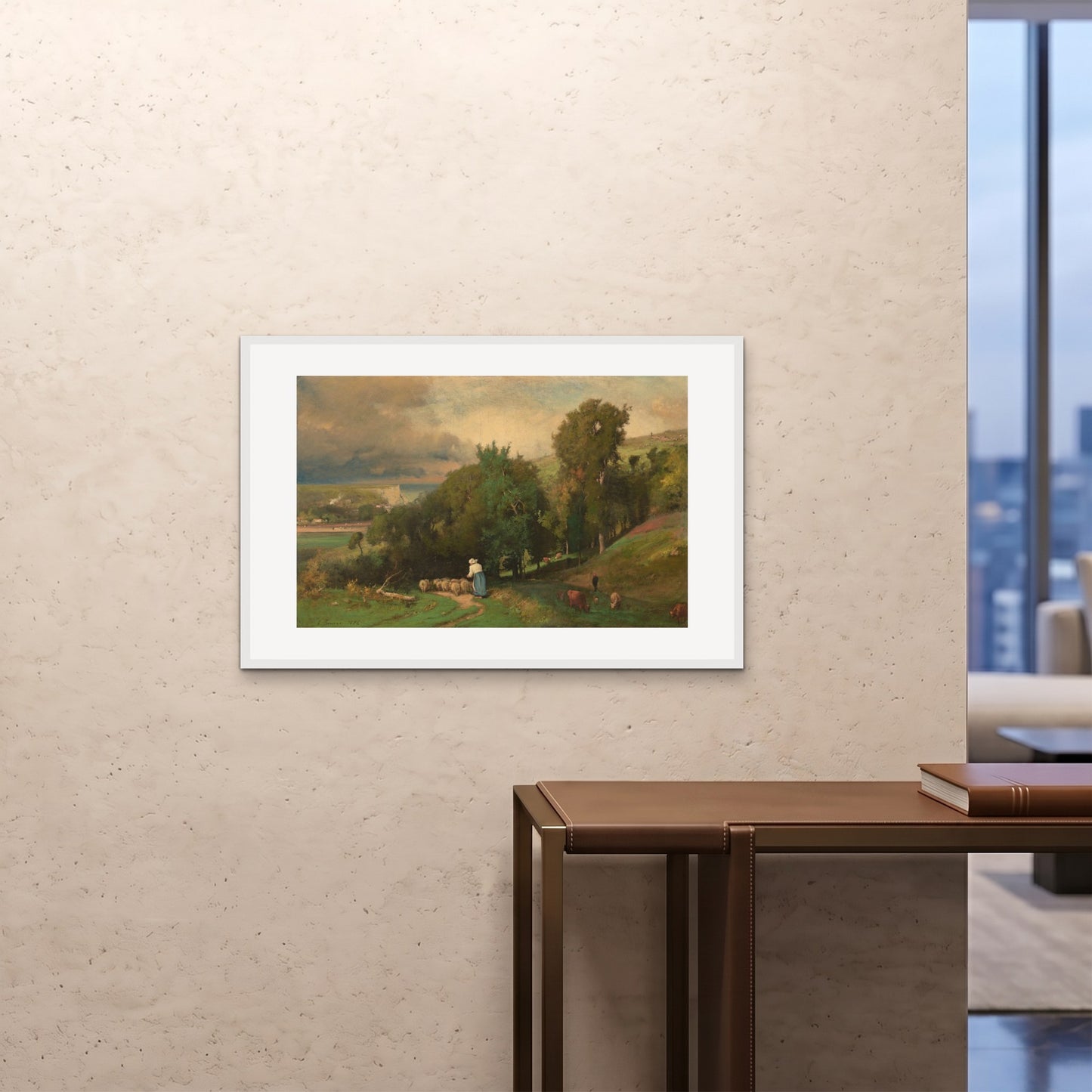 Orlonzo - FRAMED PRINT WHITE 9060cm3624 ROOM
