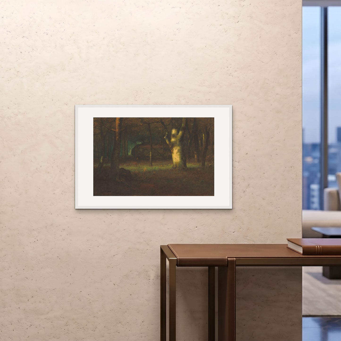 Orlonzo - FRAMED PRINT WHITE 9060cm3624 ROOM