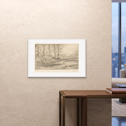 Orlonzo - FRAMED PRINT WHITE 9060cm3624 ROOM