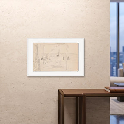 Orlonzo - FRAMED PRINT WHITE 9060cm3624 ROOM