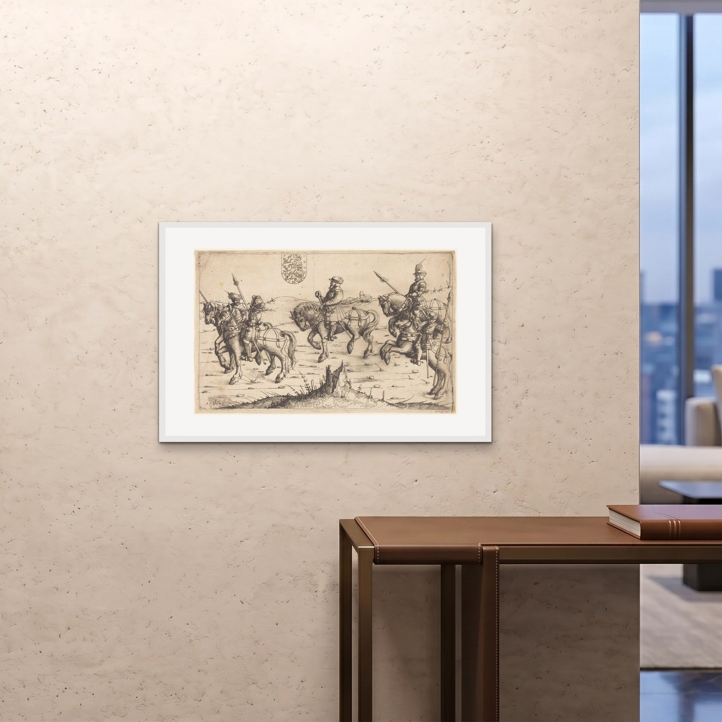 Orlonzo - FRAMED PRINT WHITE 9060cm3624 ROOM
