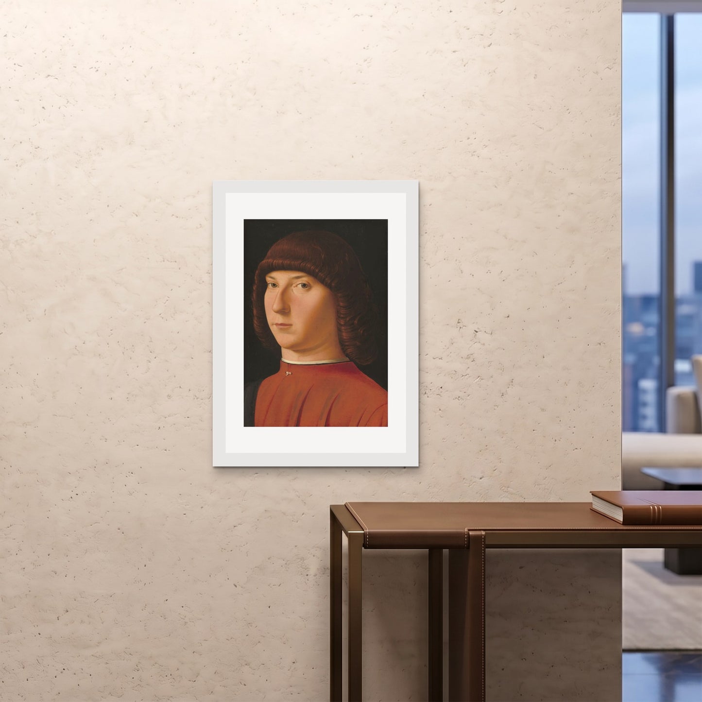 Orlonzo - FRAMED PRINT WHITE A1594x841cm ROOM