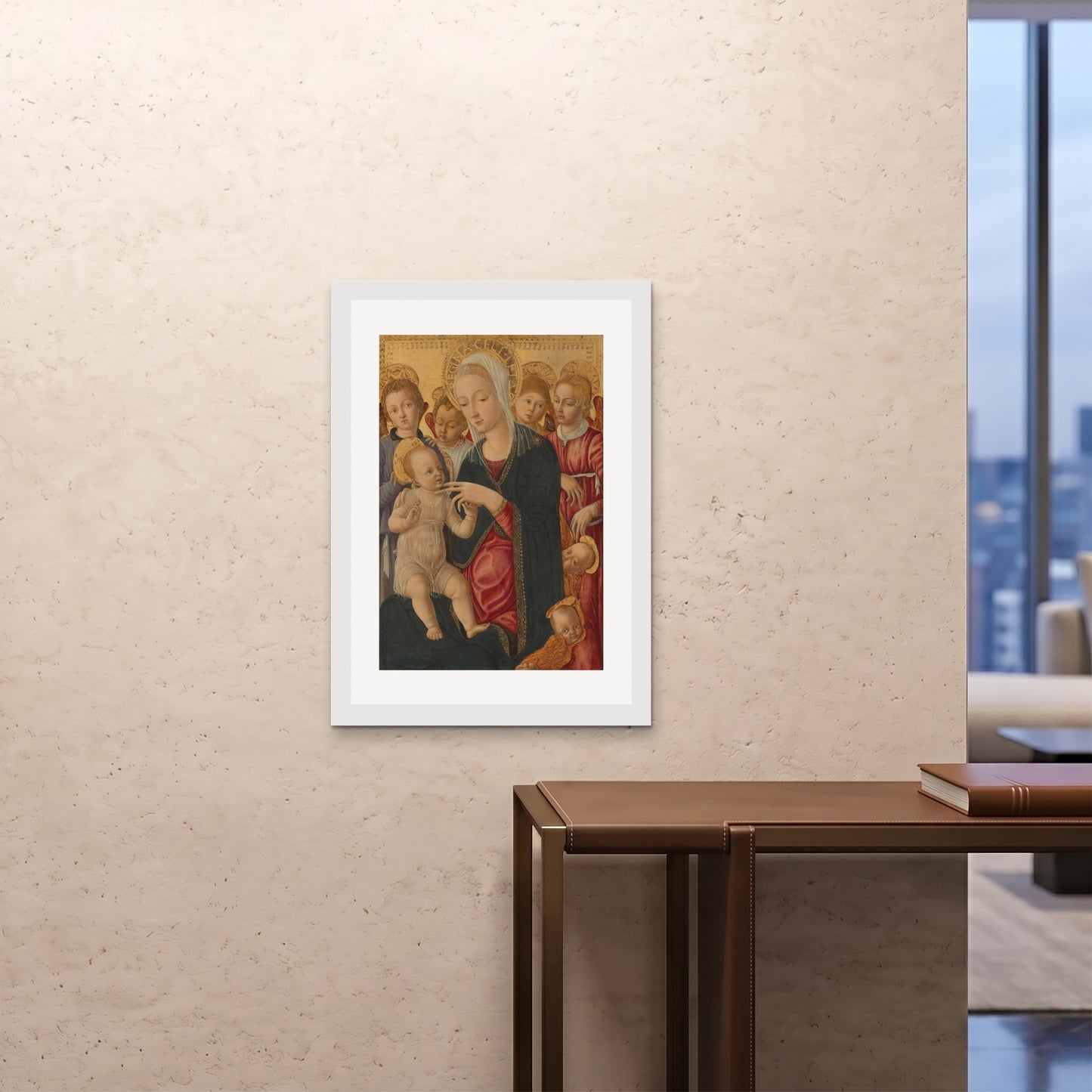 Orlonzo - FRAMED PRINT WHITE A1594x841cm ROOM