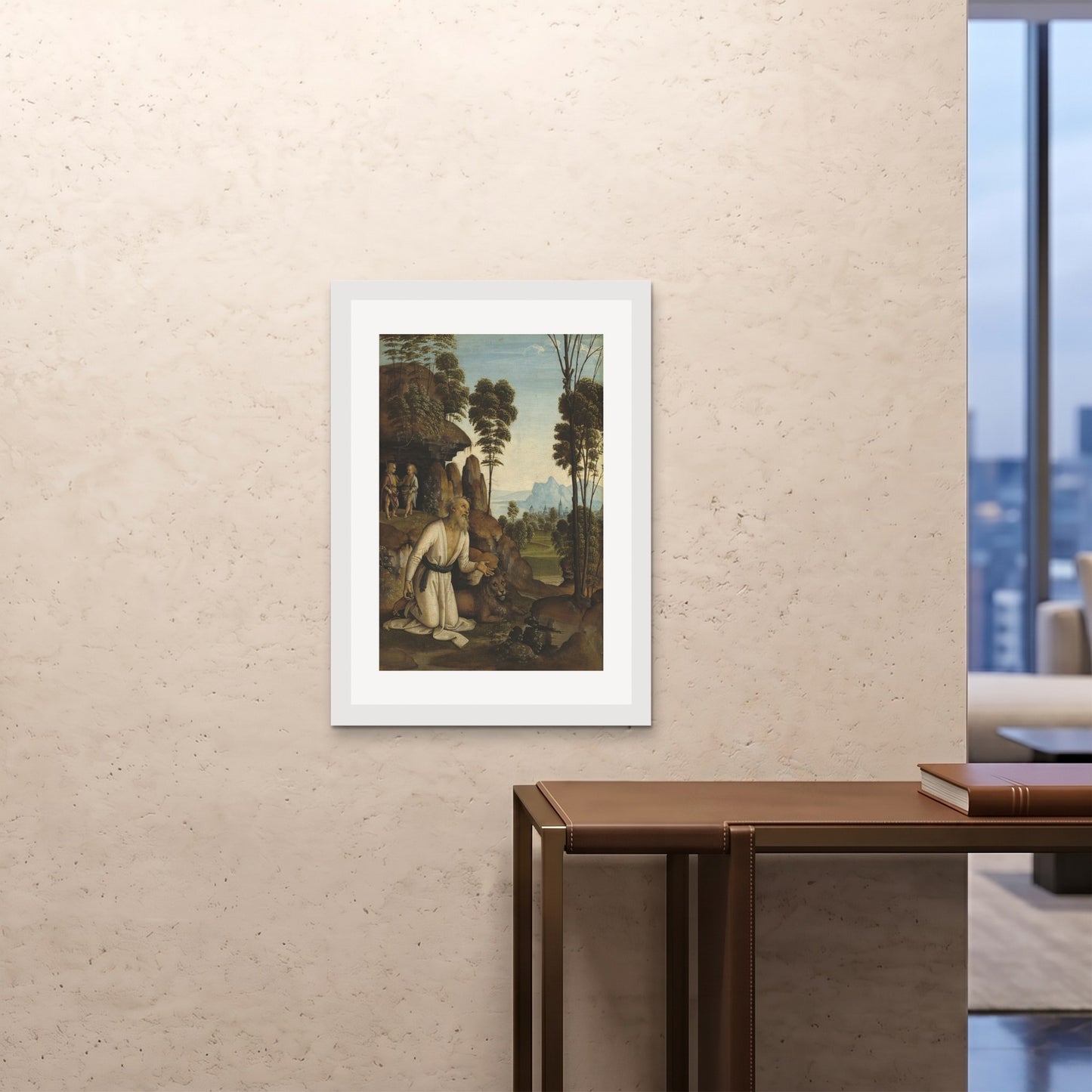 Orlonzo - FRAMED PRINT WHITE A1594x841cm ROOM
