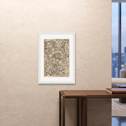 Orlonzo - FRAMED PRINT WHITE A1594x841cm ROOM