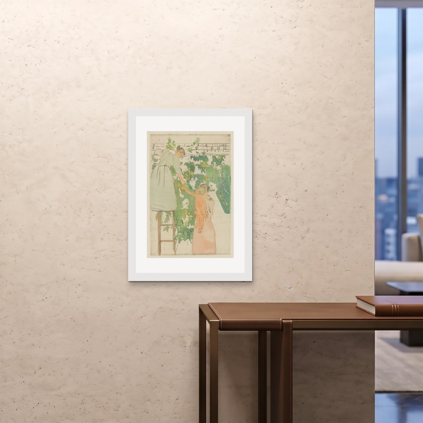 Orlonzo - FRAMED PRINT WHITE A1594x841cm ROOM