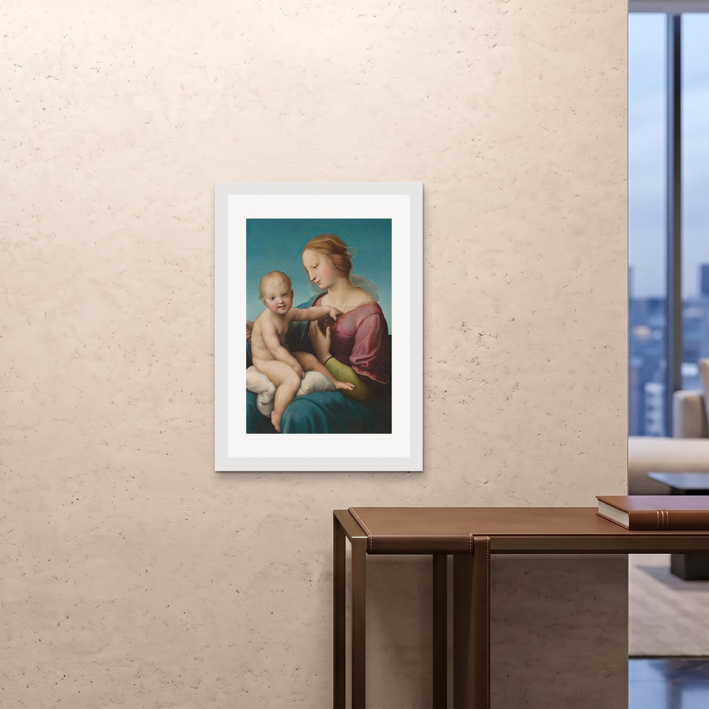 Orlonzo - FRAMED PRINT WHITE A1594x841cm ROOM