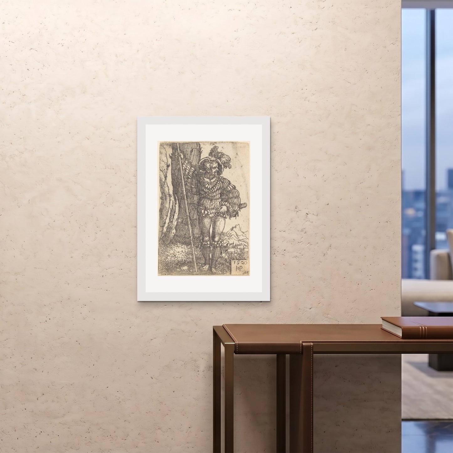 Orlonzo - FRAMED PRINT WHITE A1594x841cm ROOM