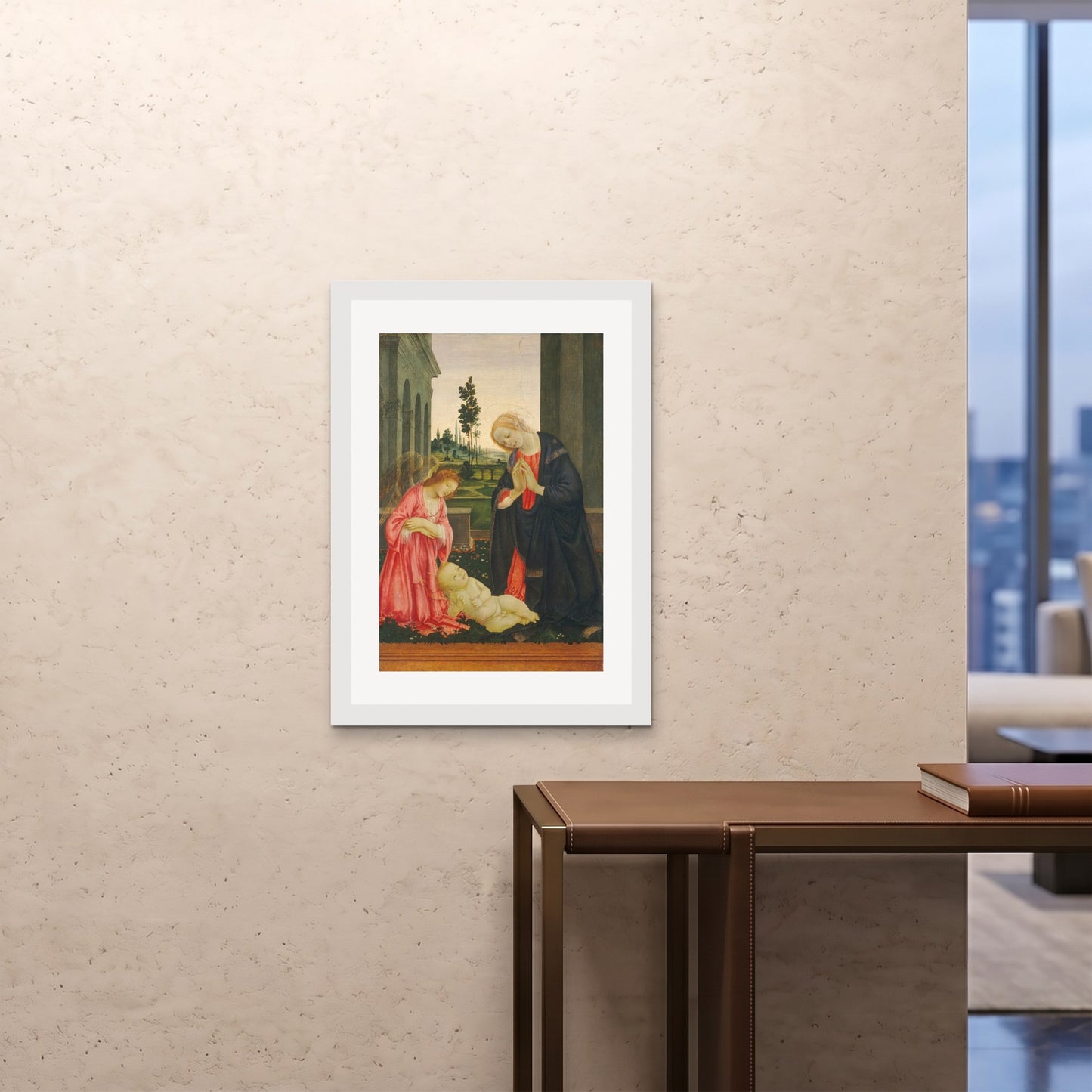 Orlonzo - FRAMED PRINT WHITE A1594x841cm ROOM