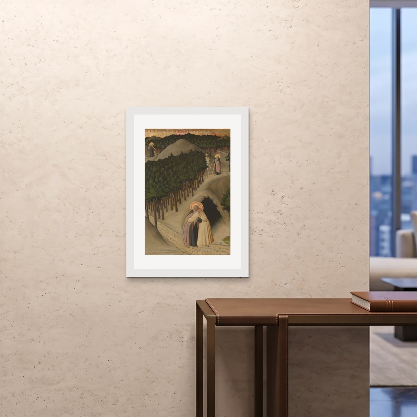 Orlonzo - FRAMED PRINT WHITE A1594x841cm ROOM
