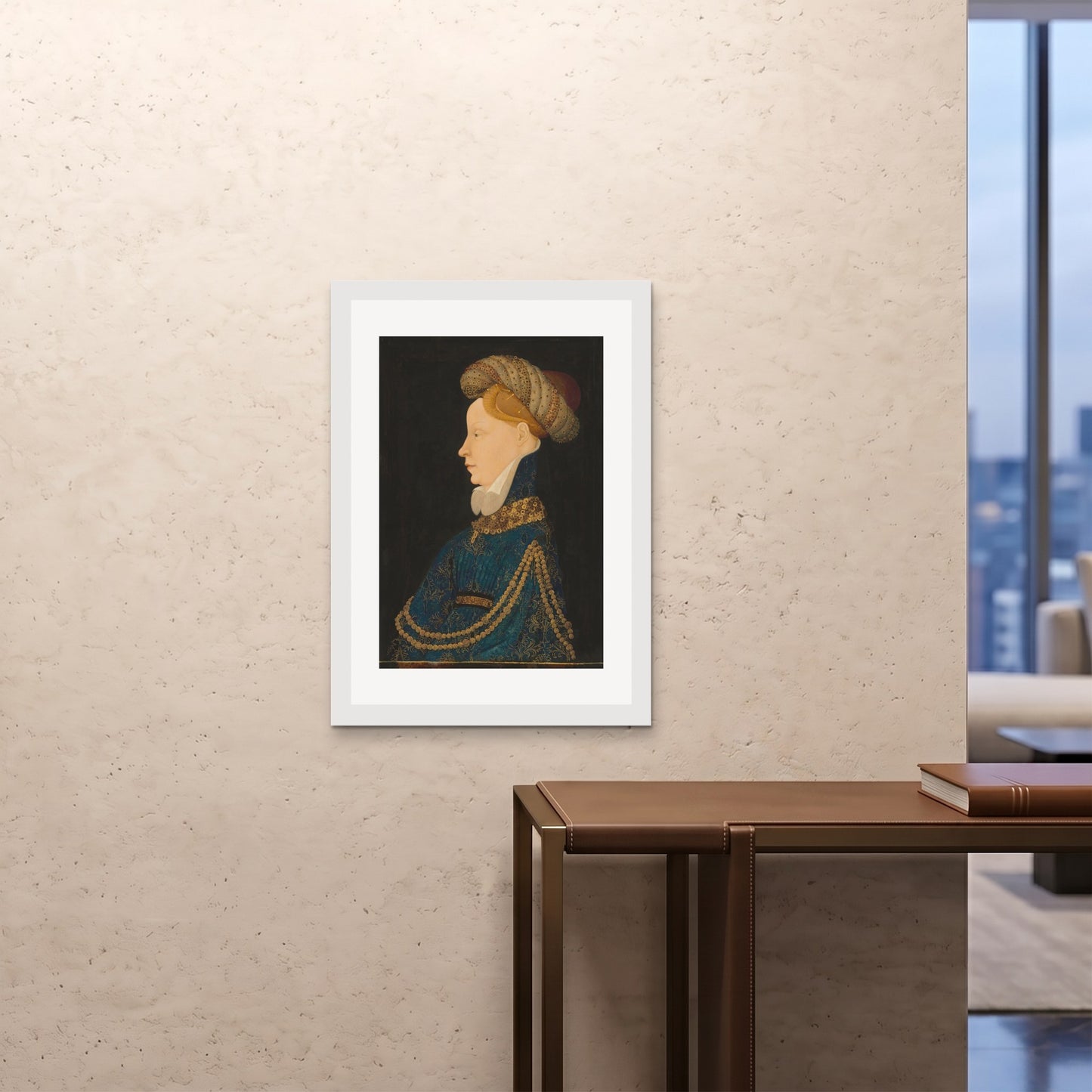 Orlonzo - FRAMED PRINT WHITE A1594x841cm ROOM