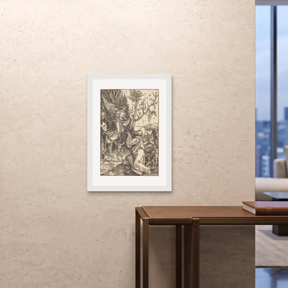 Orlonzo - FRAMED PRINT WHITE A1594x841cm ROOM