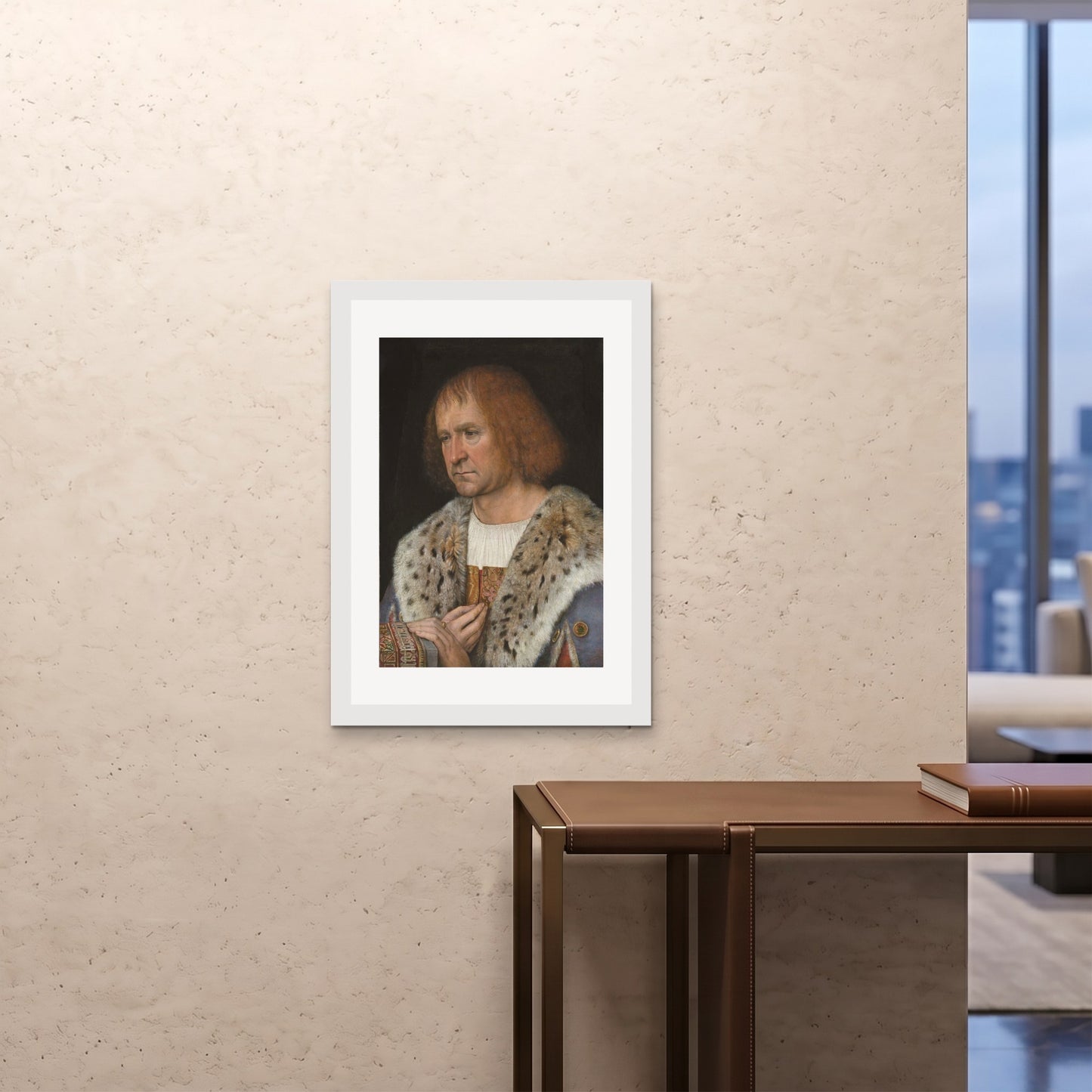Orlonzo - FRAMED PRINT WHITE A1594x841cm ROOM
