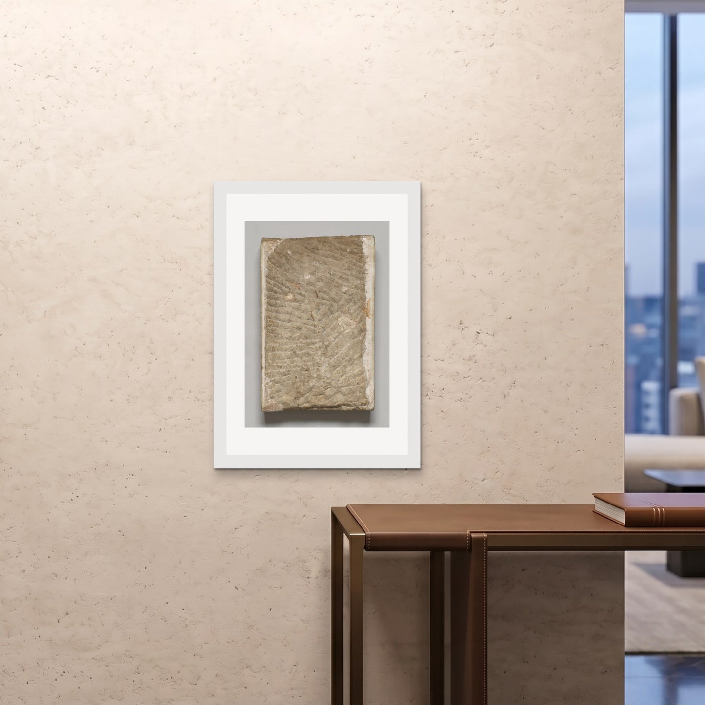 Orlonzo - FRAMED PRINT WHITE A1594x841cm ROOM