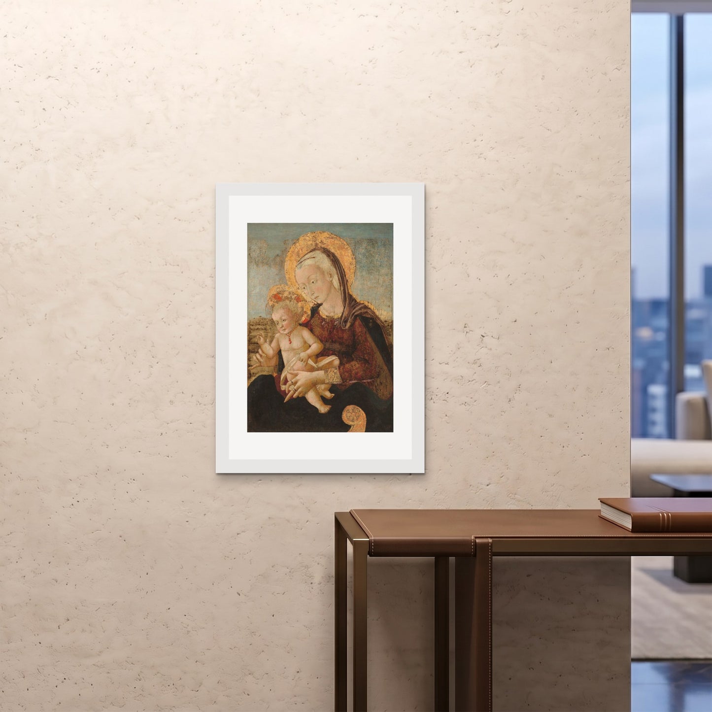 Orlonzo - FRAMED PRINT WHITE A1594x841cm ROOM