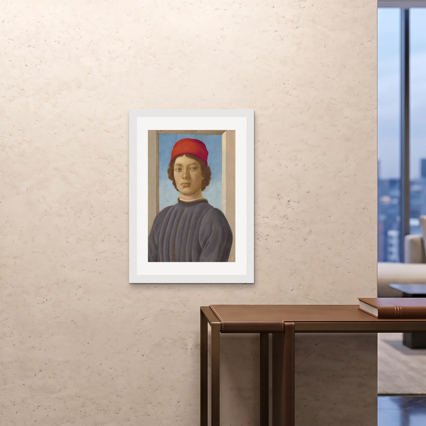 Orlonzo - FRAMED PRINT WHITE A1594x841cm ROOM