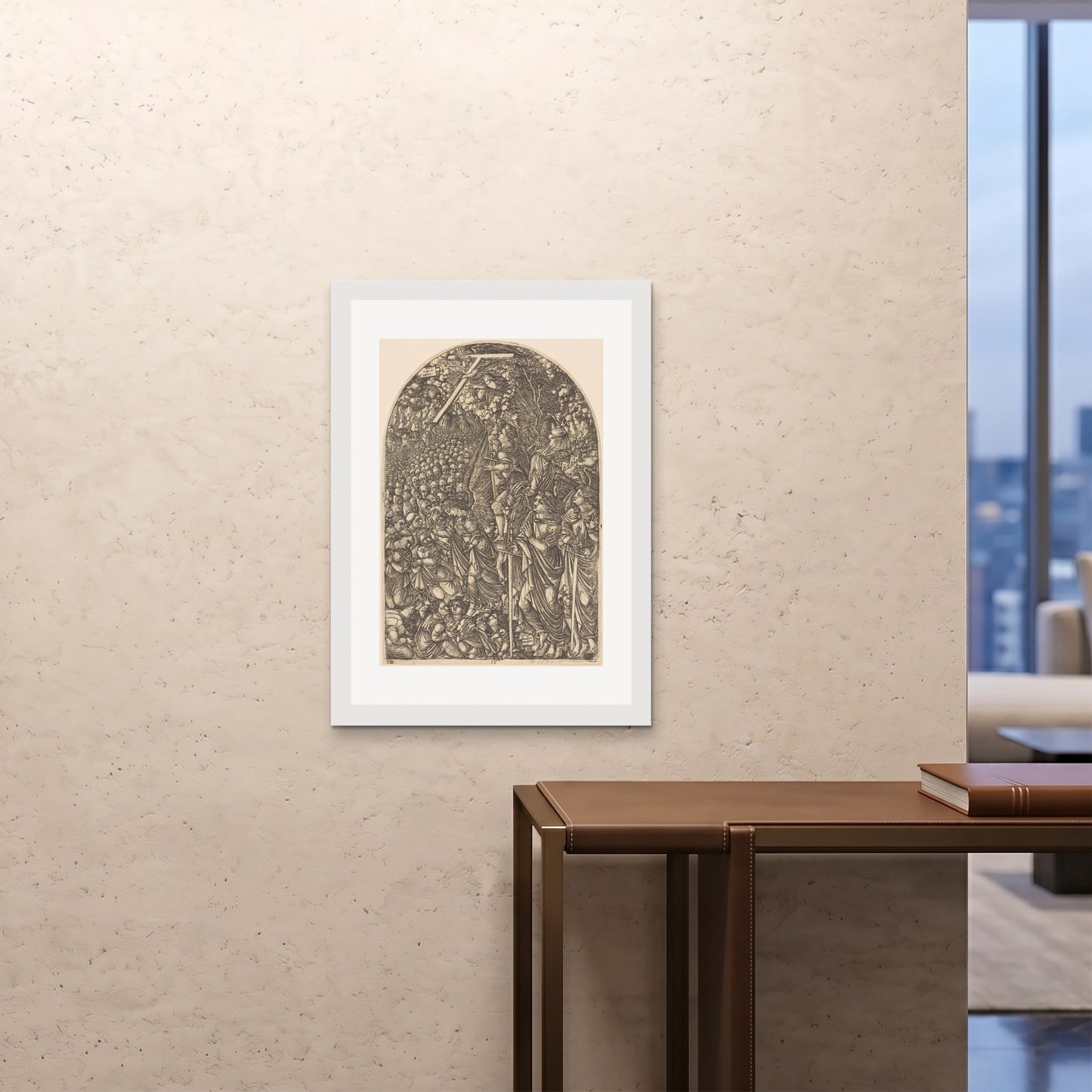 Orlonzo - FRAMED PRINT WHITE A1594x841cm ROOM