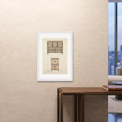 Orlonzo - FRAMED PRINT WHITE A1594x841cm ROOM