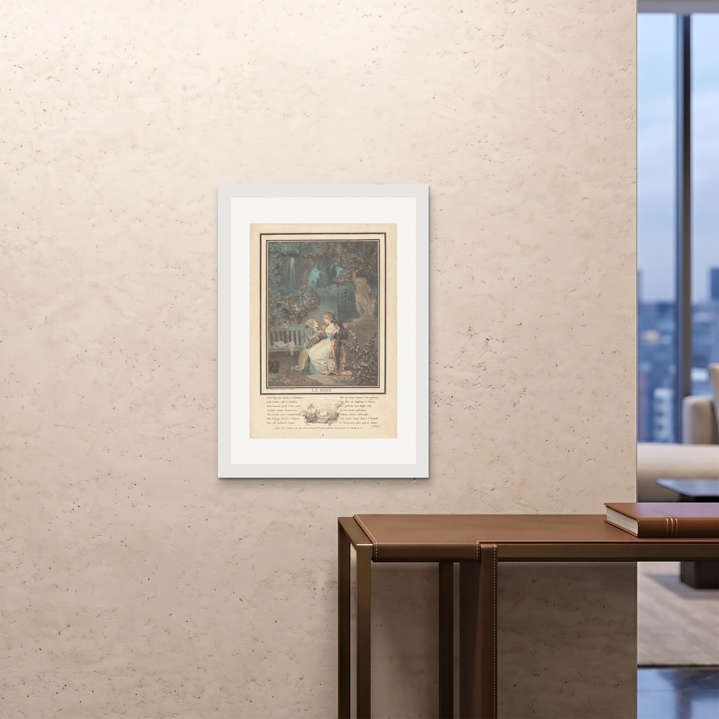 Orlonzo - FRAMED PRINT WHITE A1594x841cm ROOM
