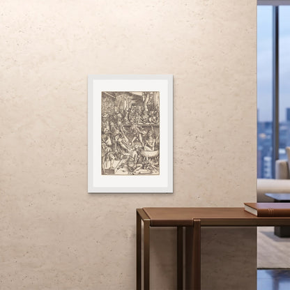 Orlonzo - FRAMED PRINT WHITE A1594x841cm ROOM