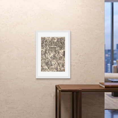Orlonzo - FRAMED PRINT WHITE A1594x841cm ROOM