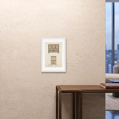 Orlonzo - FRAMED PRINT WHITE A242x594cm ROOM