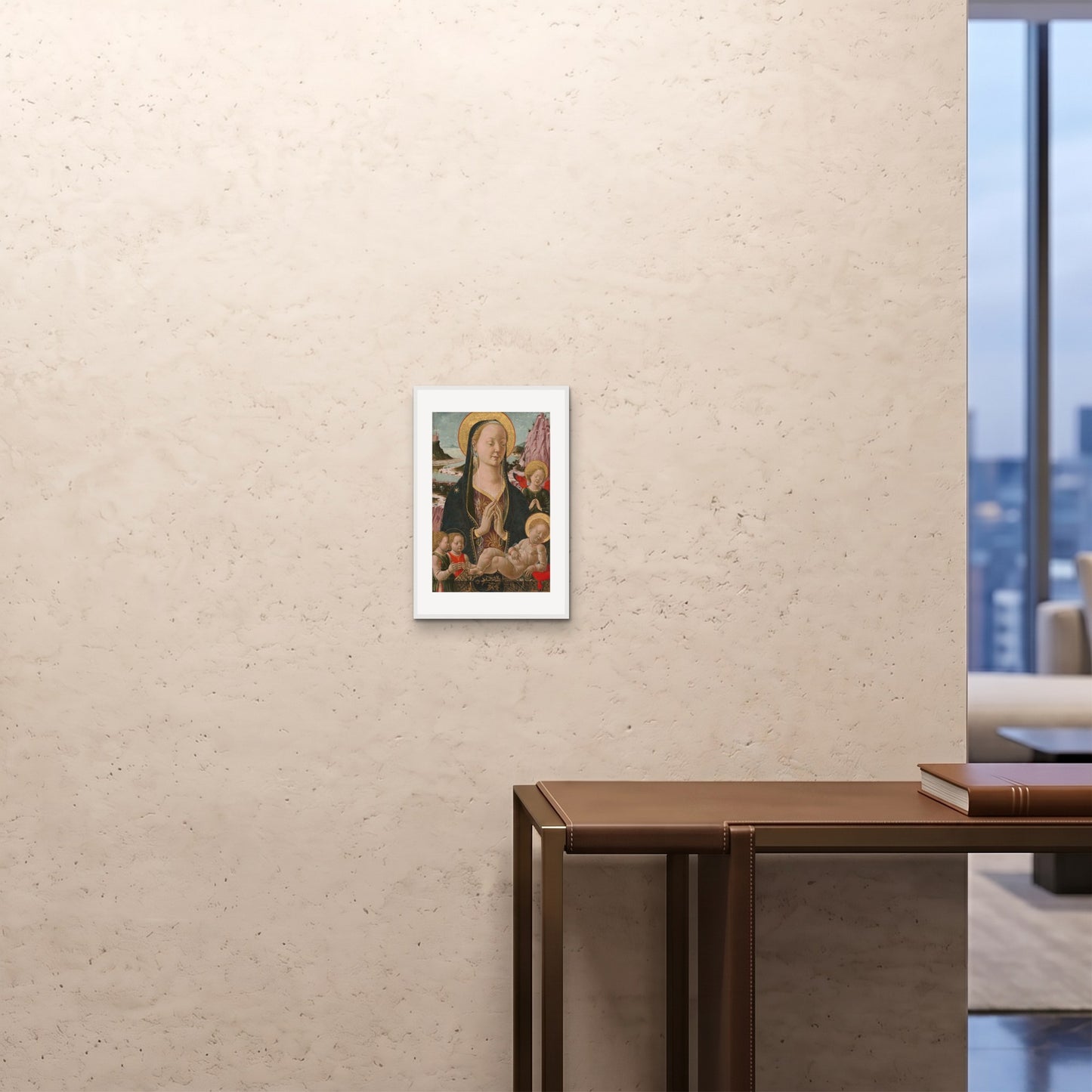Orlonzo - FRAMED PRINT WHITE Xl11x1728x43cm ROOM