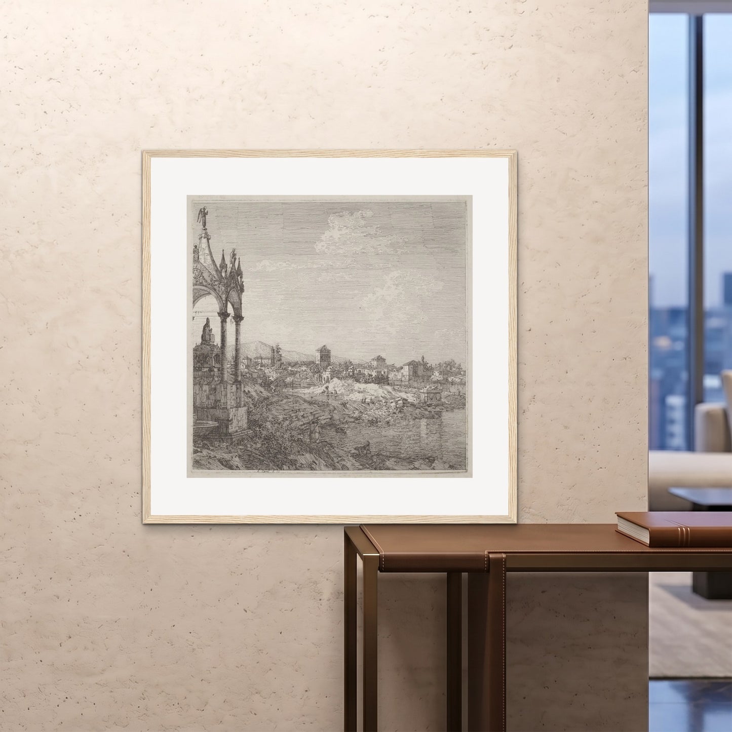 Orlonzo - FRAMED PRINT WOOD 100100cm4040 ROOM