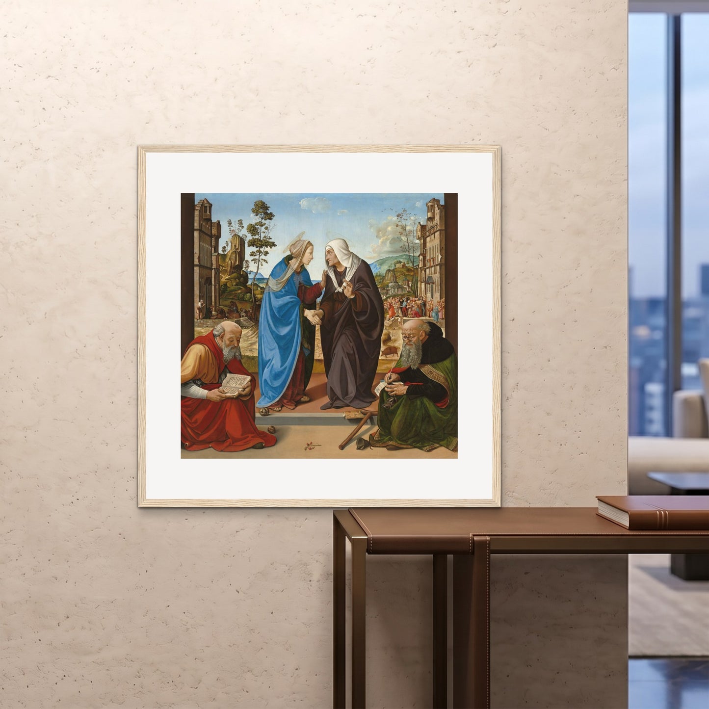 Orlonzo - FRAMED PRINT WOOD 100100cm4040 ROOM