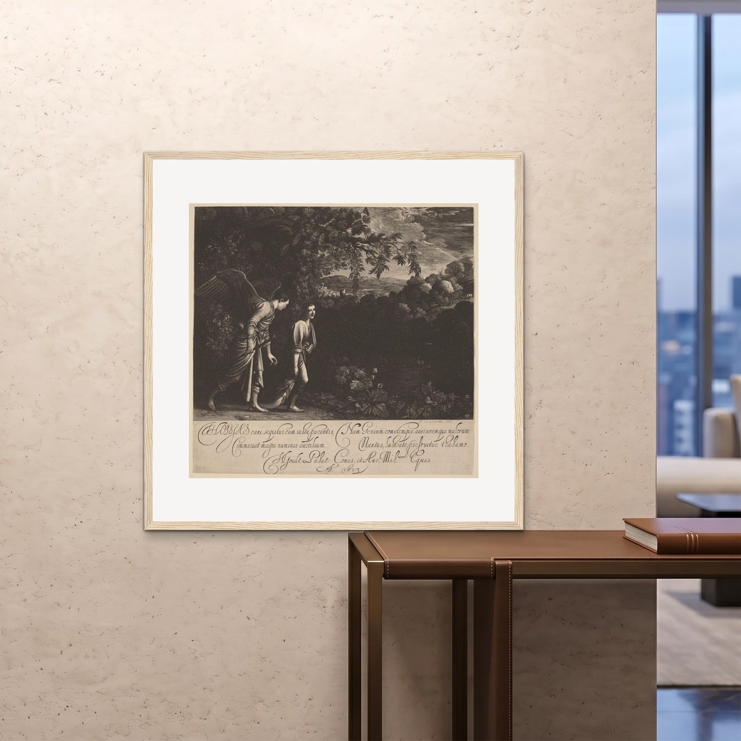 Orlonzo - FRAMED PRINT WOOD 100100cm4040 ROOM