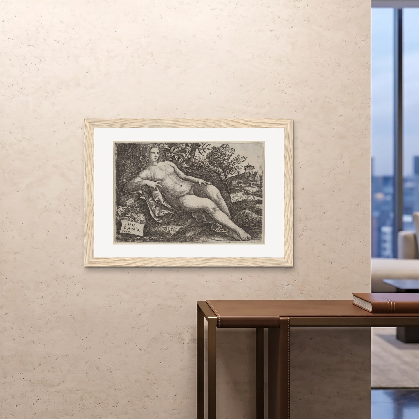 Orlonzo - FRAMED PRINT WOOD 10070cm4028 ROOM