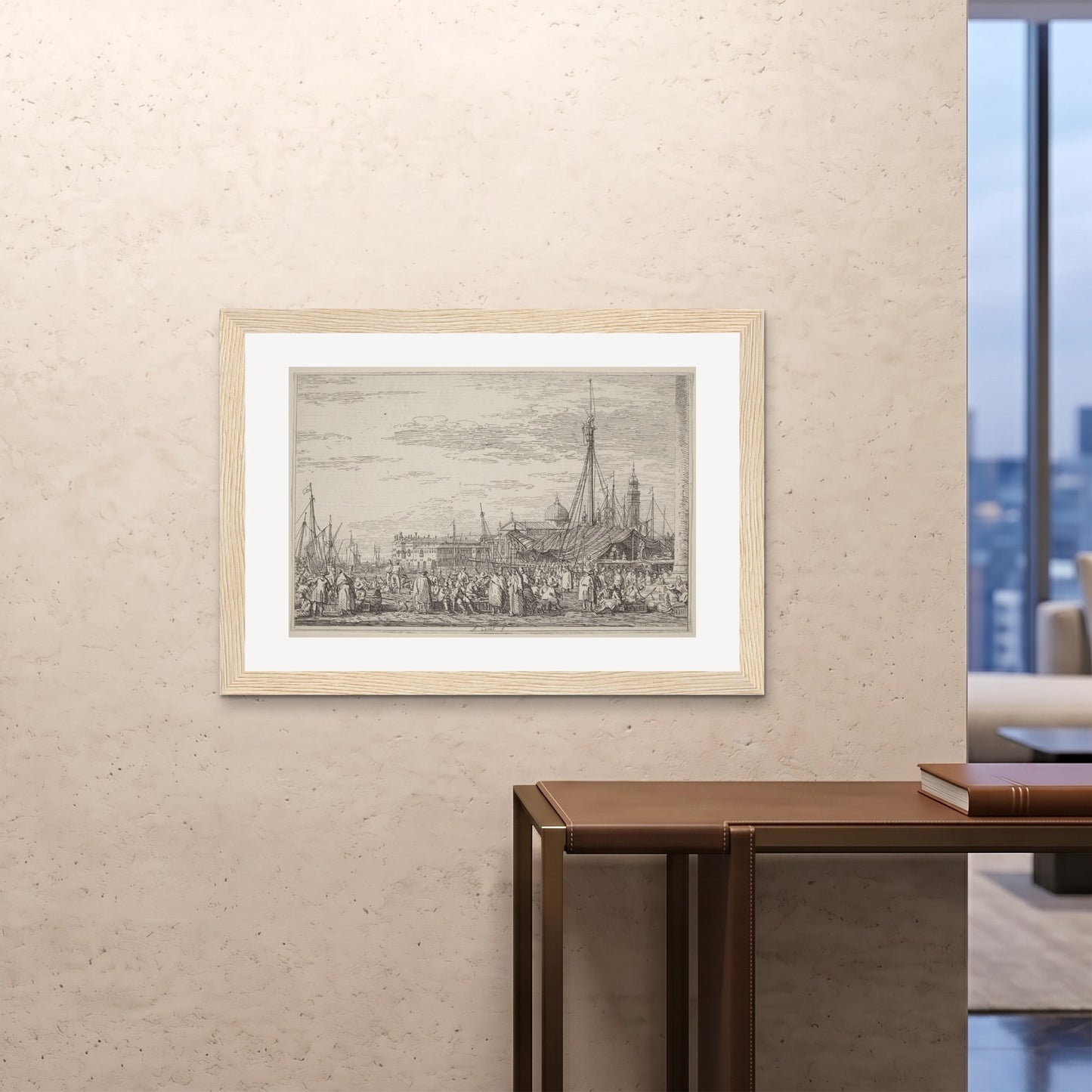 Orlonzo - FRAMED PRINT WOOD 10070cm4028 ROOM