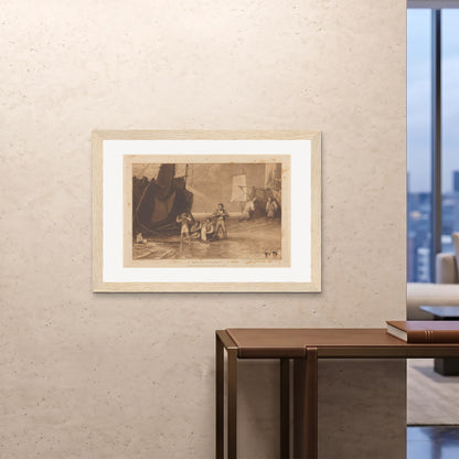 Orlonzo - FRAMED PRINT WOOD 10070cm4028 ROOM